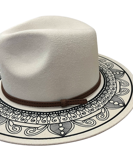 Mandala Bone Fedora