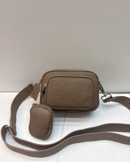 Compact Leather Shoulder Bag