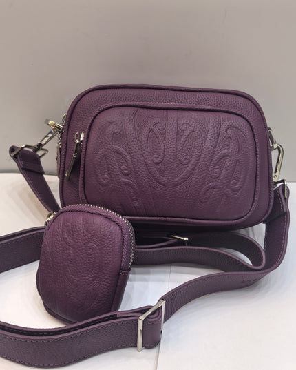 Compact Leather Shoulder Bag