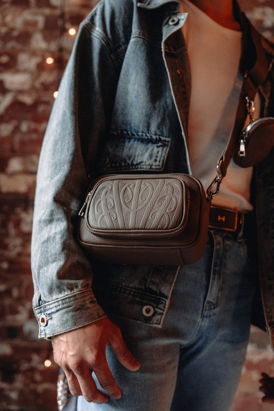 Compact Leather Shoulder bag