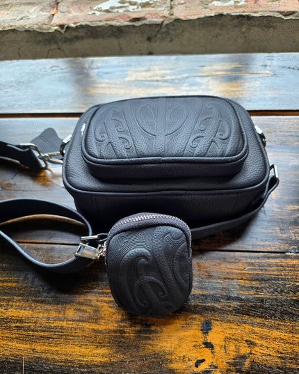 Compact Leather Shoulder Bag