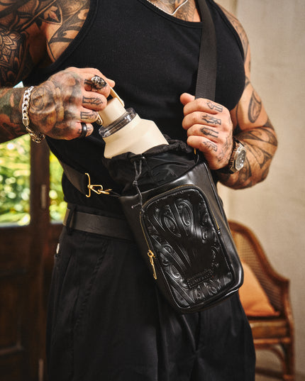 Black Water Bottle Holder